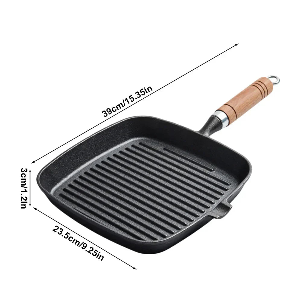Cast Iron Square Grill Pan