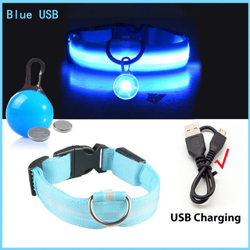 COOYOMOO USB Charging Glowing Dog Collar