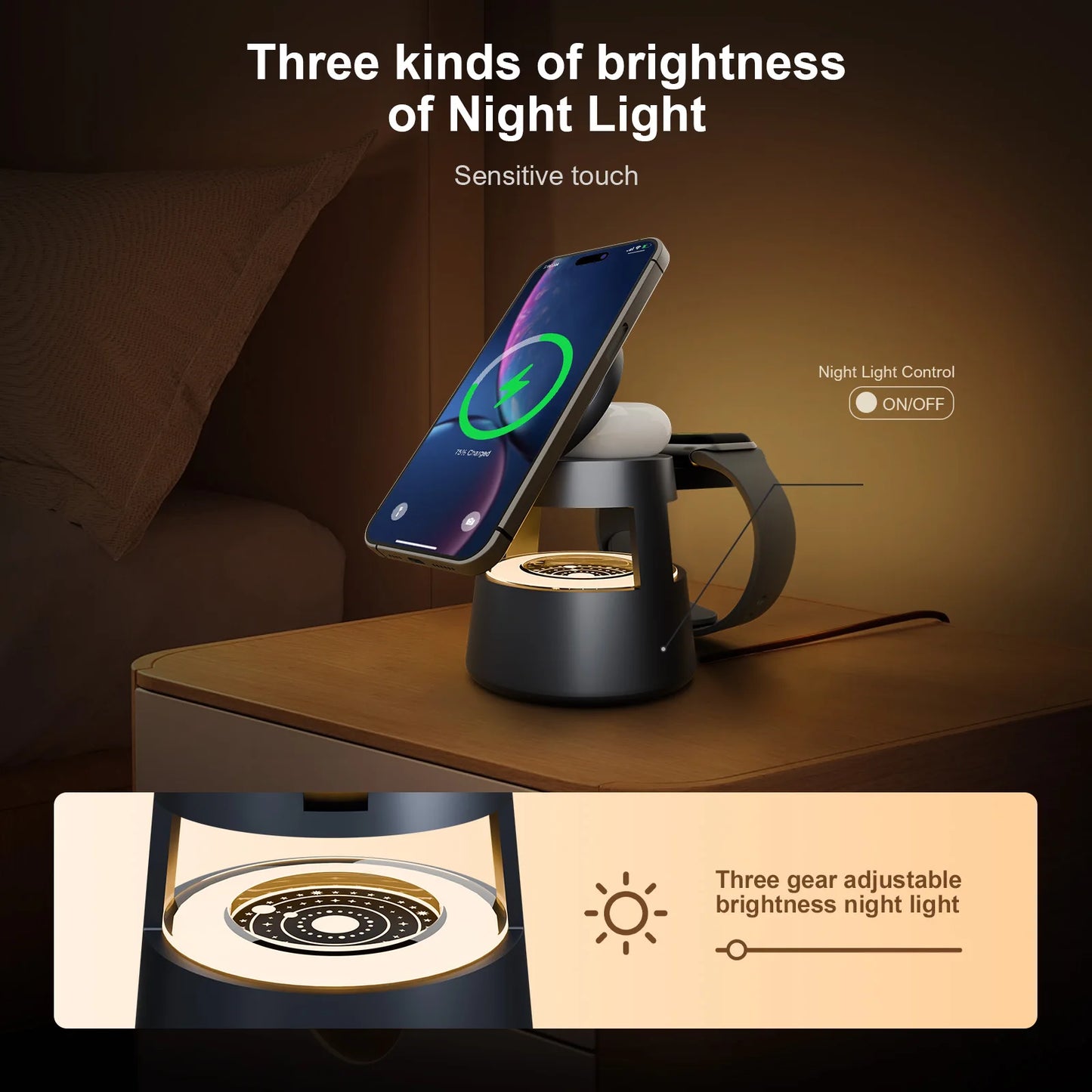 4-in-1 Magnetic Wireless Charger