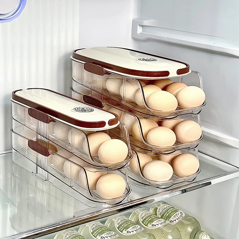 Multi-Layer Rolling Egg Storage