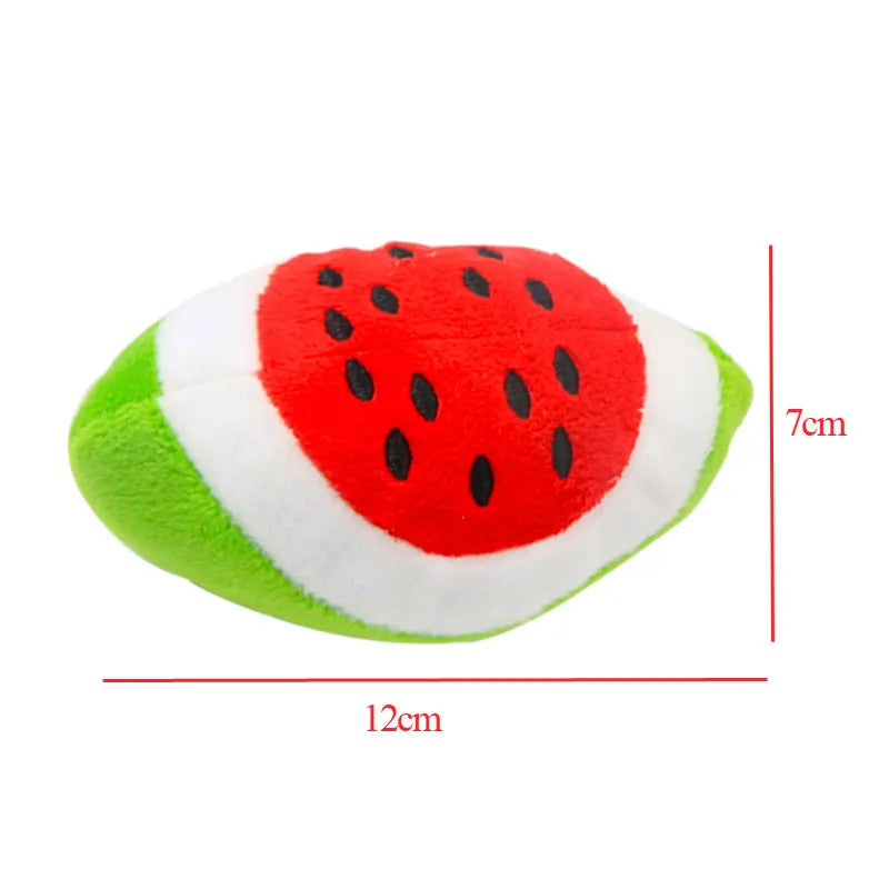 Cute Fruit Squeaky Dog Toy