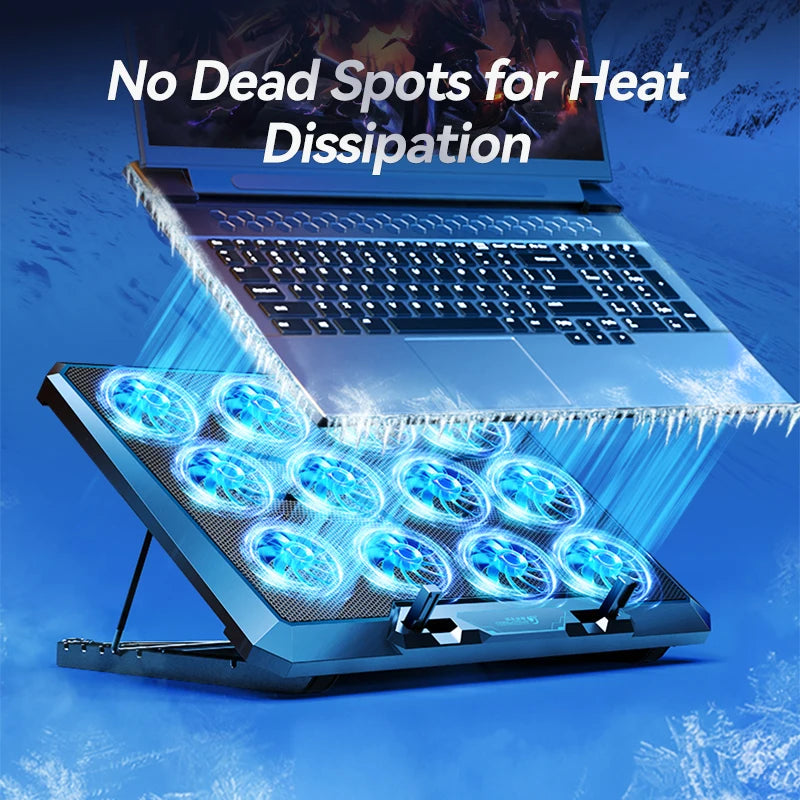 COOLCOLD Laptop Cooling Pad 12 Fans
