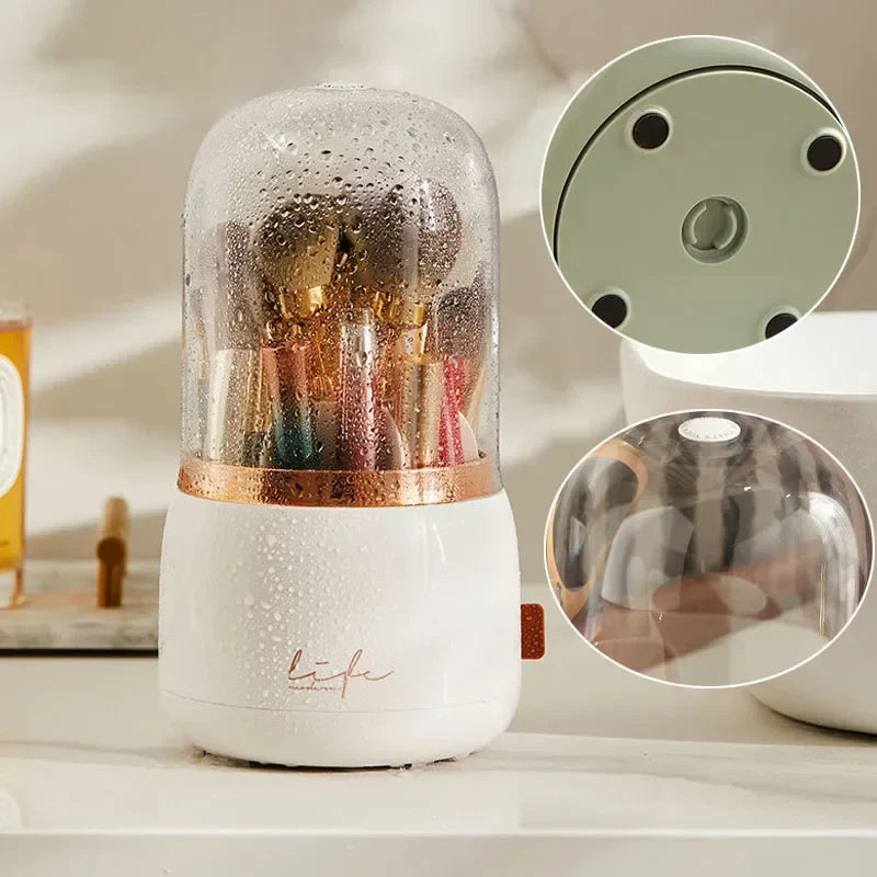 360° Rotating Clear Makeup Organizer