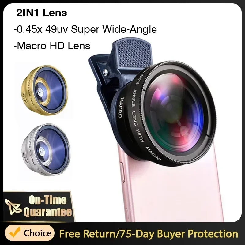 2-in-1 Wide & Macro Lens
