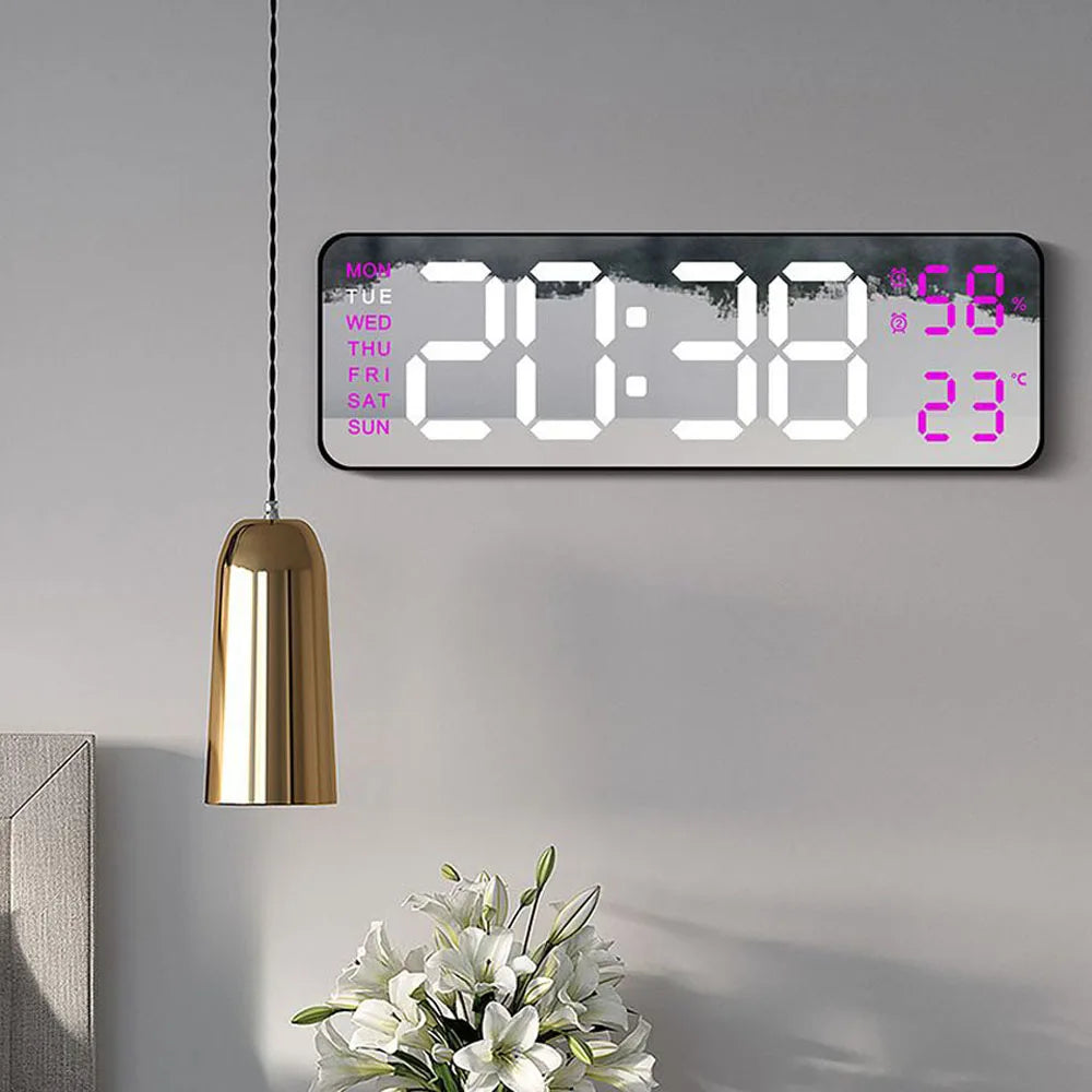 Digital LED Alarm Wall Clock