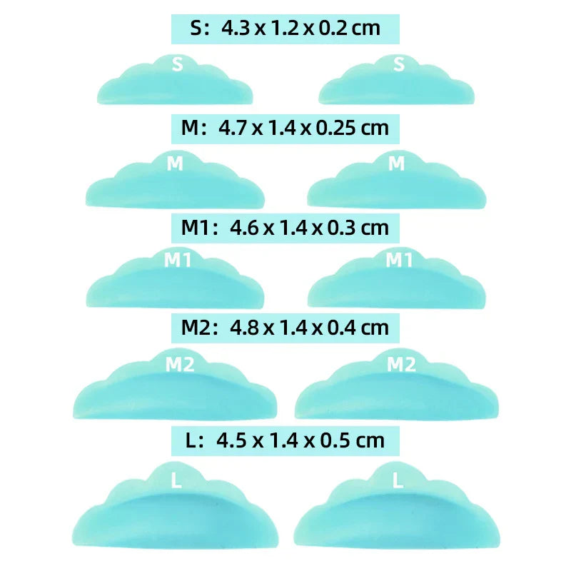 Eyelash Perm Curler Silicone Pads