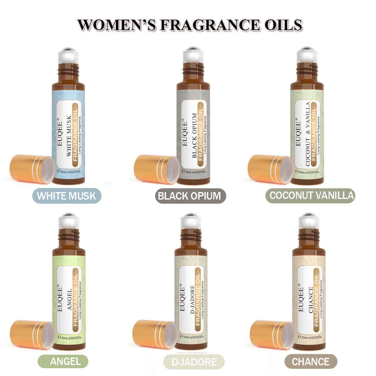 Unisex EUQEE 6pcs Fragrance Oil Set