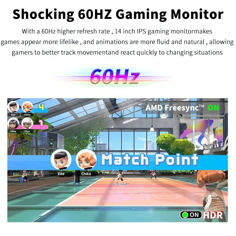 HGFRTEE 14" 4K Monitor