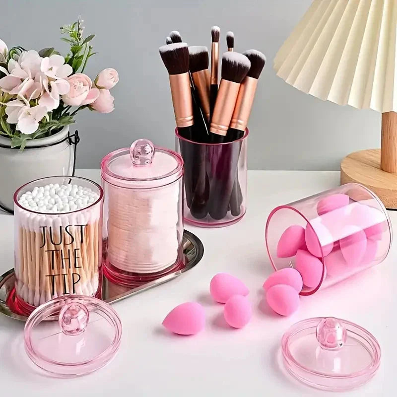 Transparent Cotton Swab Organizer Box