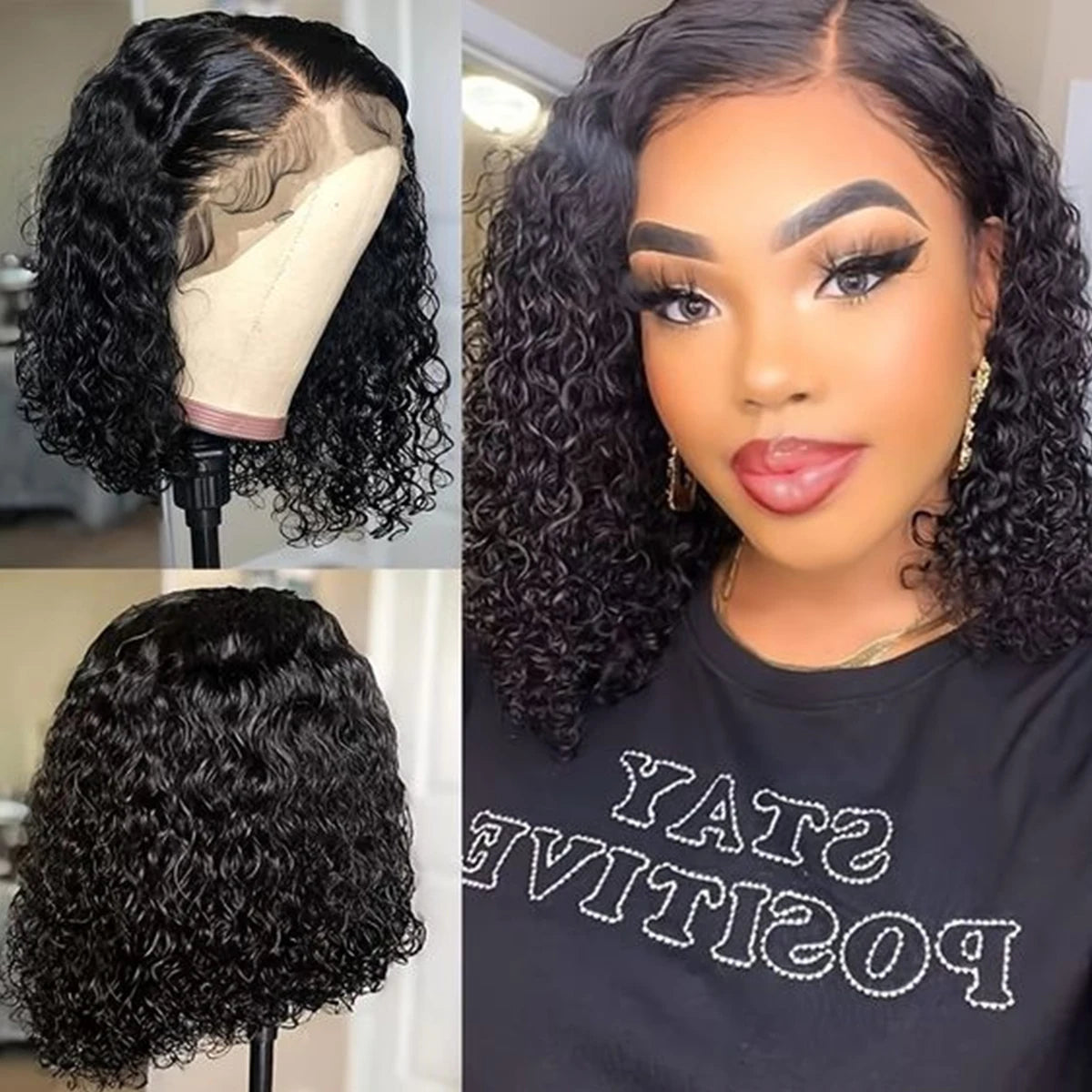 Deep Wave Bob Lace Wig