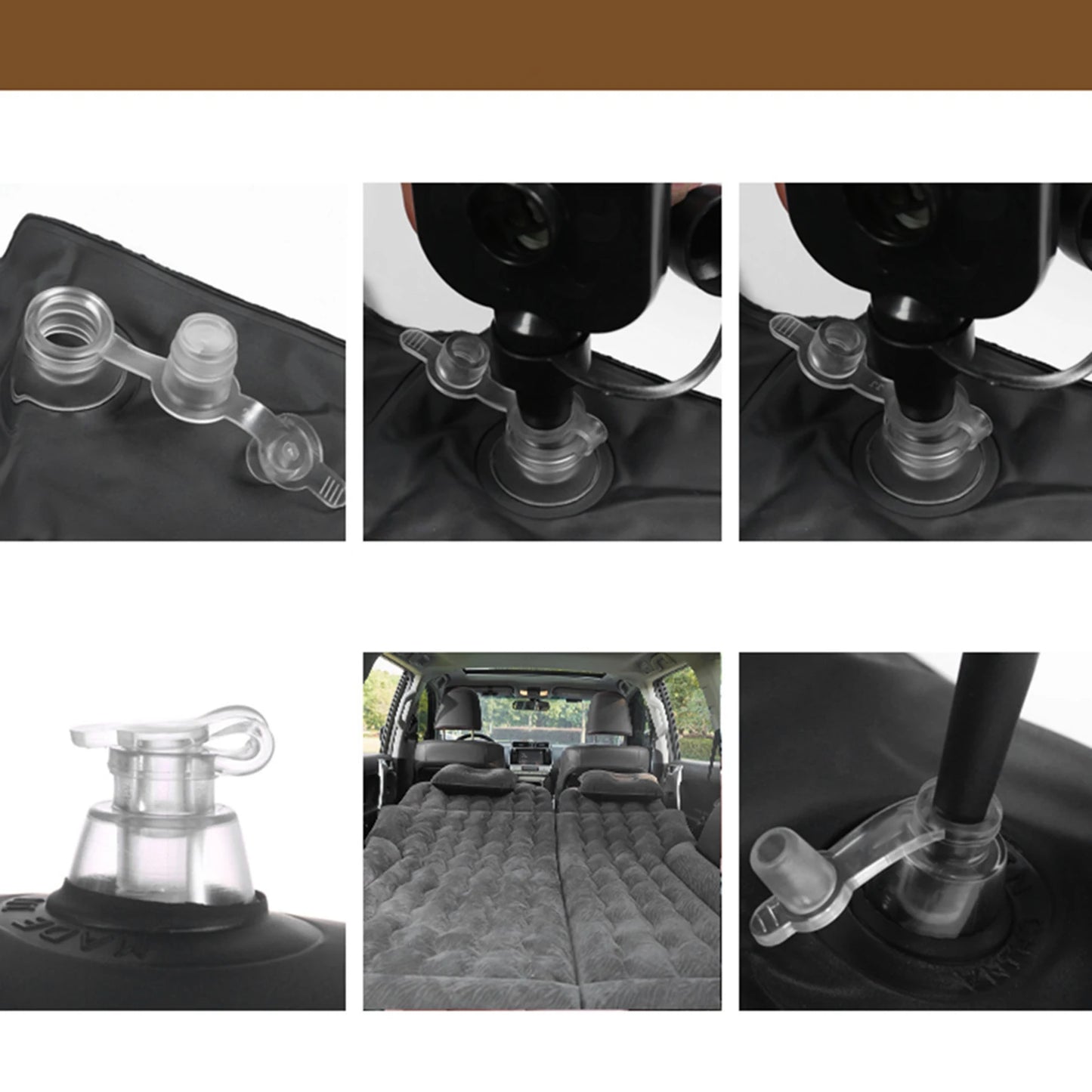 2-in-1 Inflatable Car Travel Bed