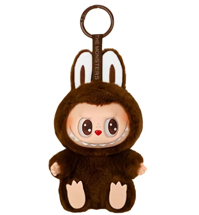 Labubu Have A Seat Flocking Keychain