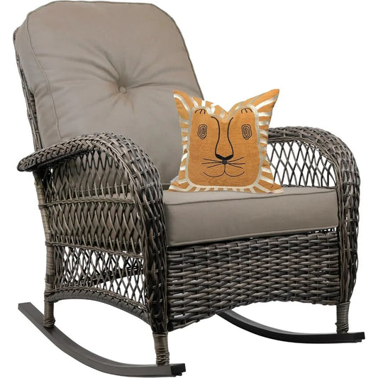 Outdoor Wicker Rocking Chair