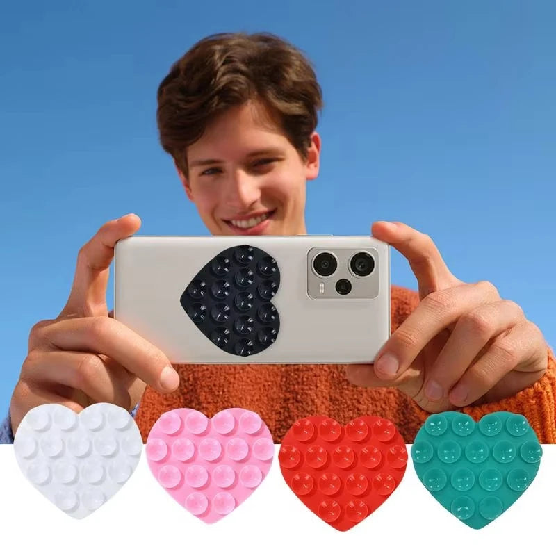 TUNEDEE Heart Shaped Phone Suction Holder
