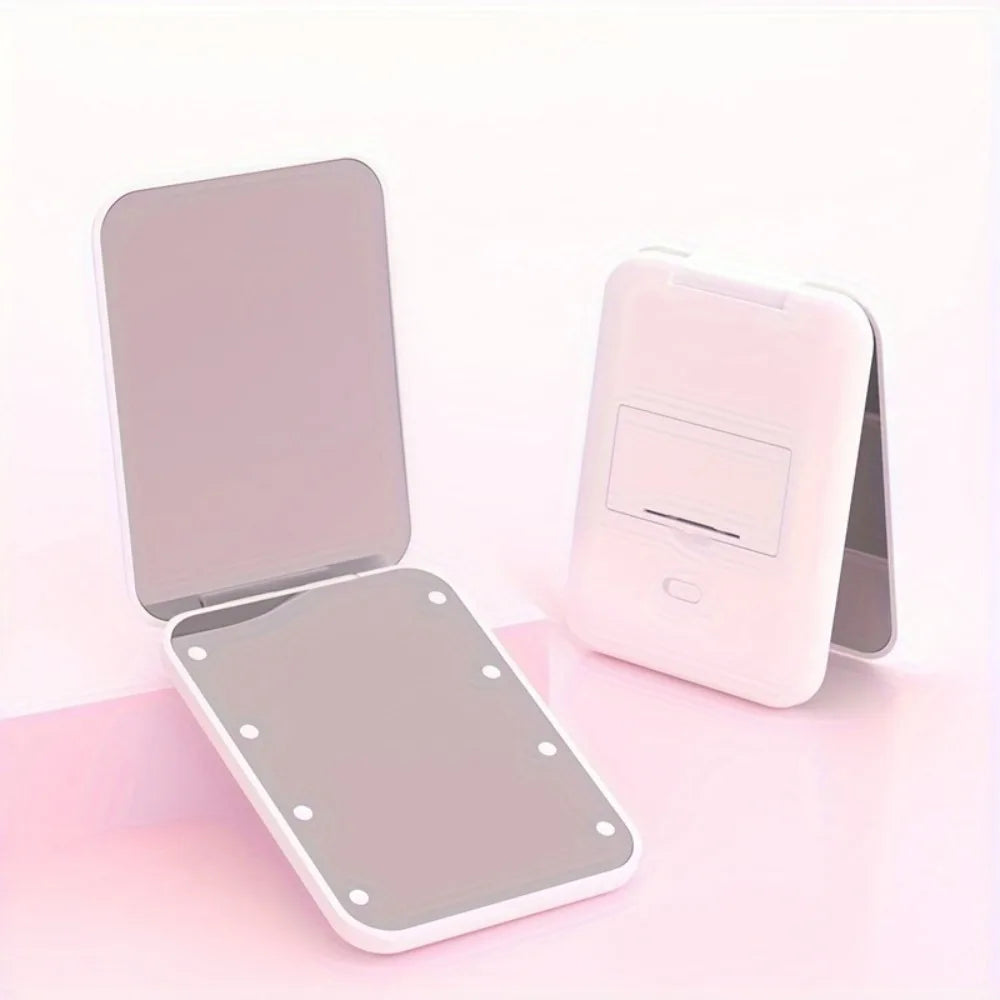 LED Compact Folding Makeup Mirror