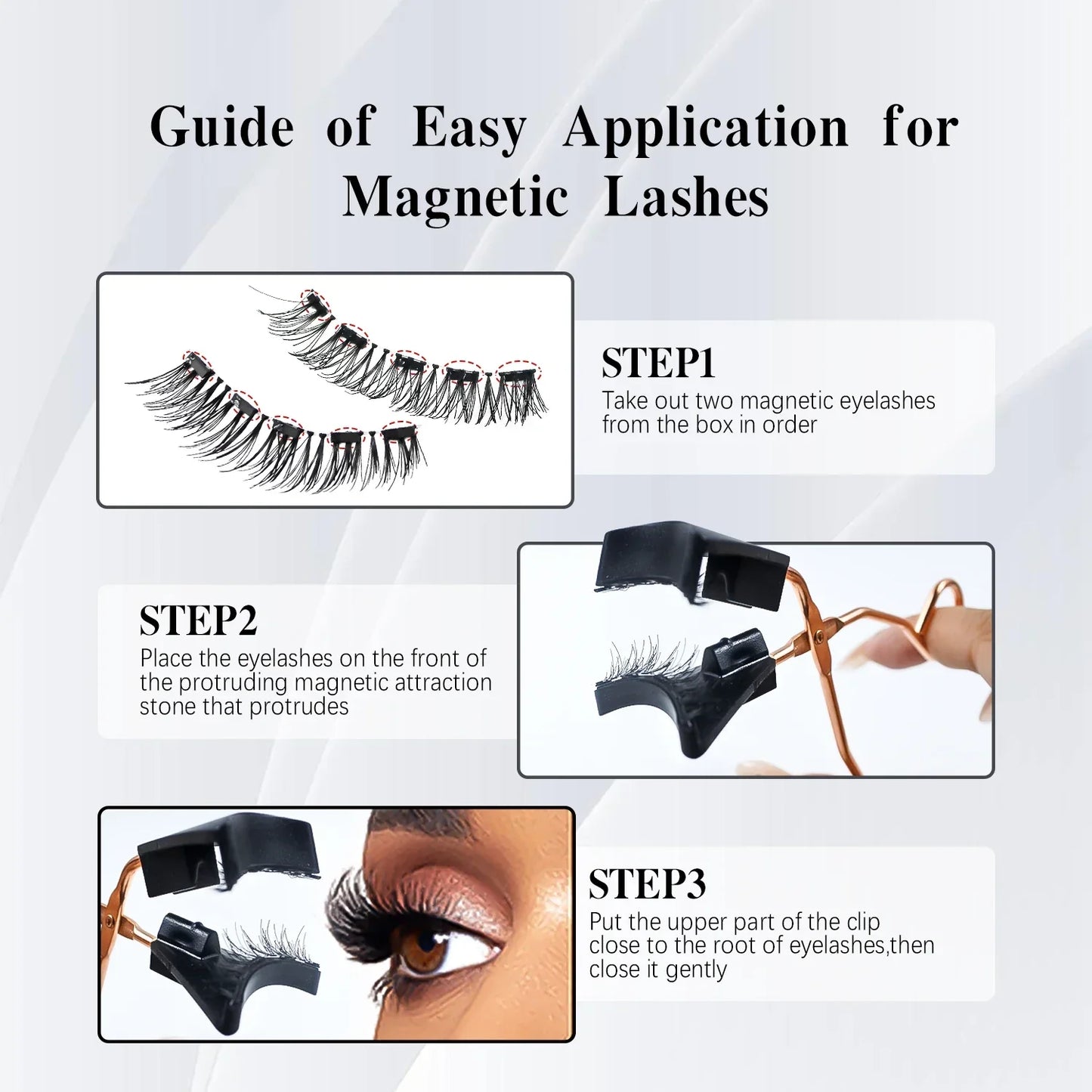 8Pcs Magnetic Eyelash Set