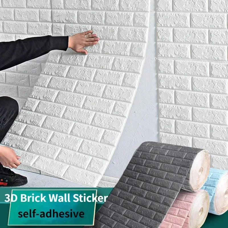 3D Brick Pattern Wall Stickers