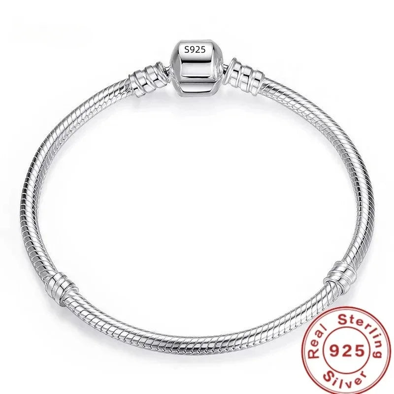 DOTEFFIL 925 Silver Snake Chain Bracelet