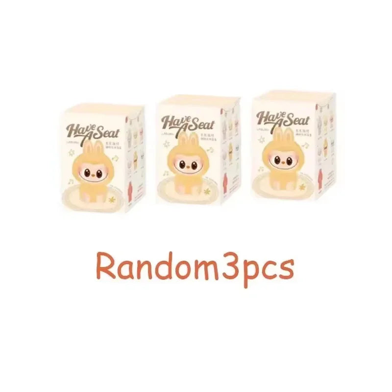 Labubu 3V Heartbeat Macaron Figurine Gift