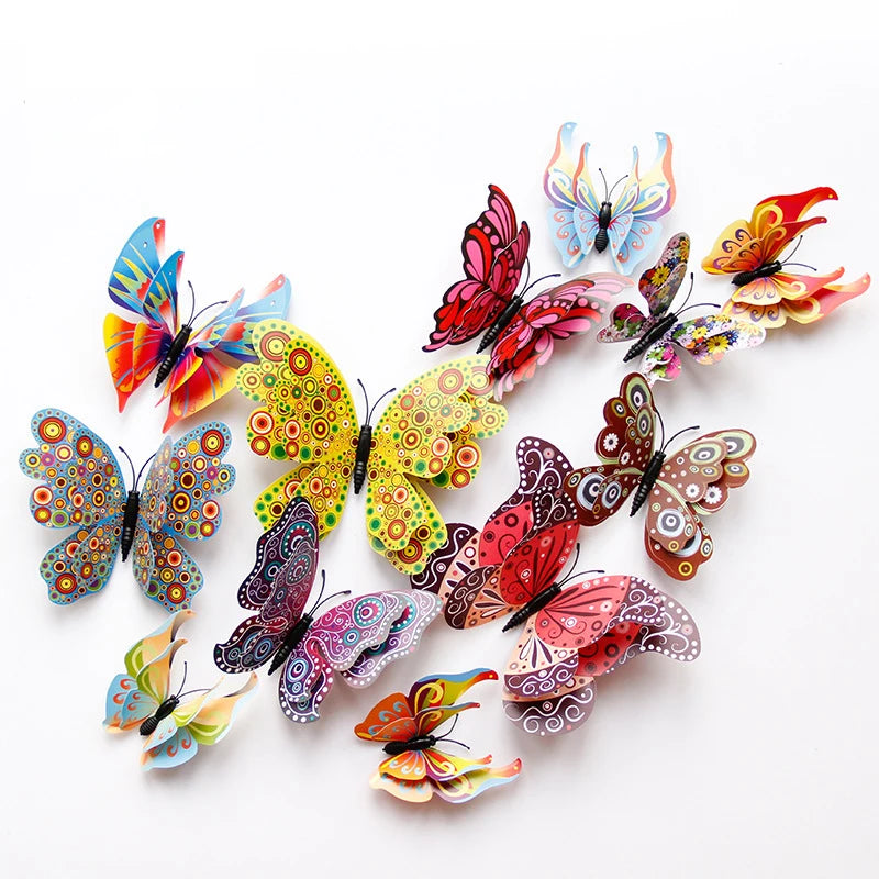 3D Butterfly Wall Stickers Set