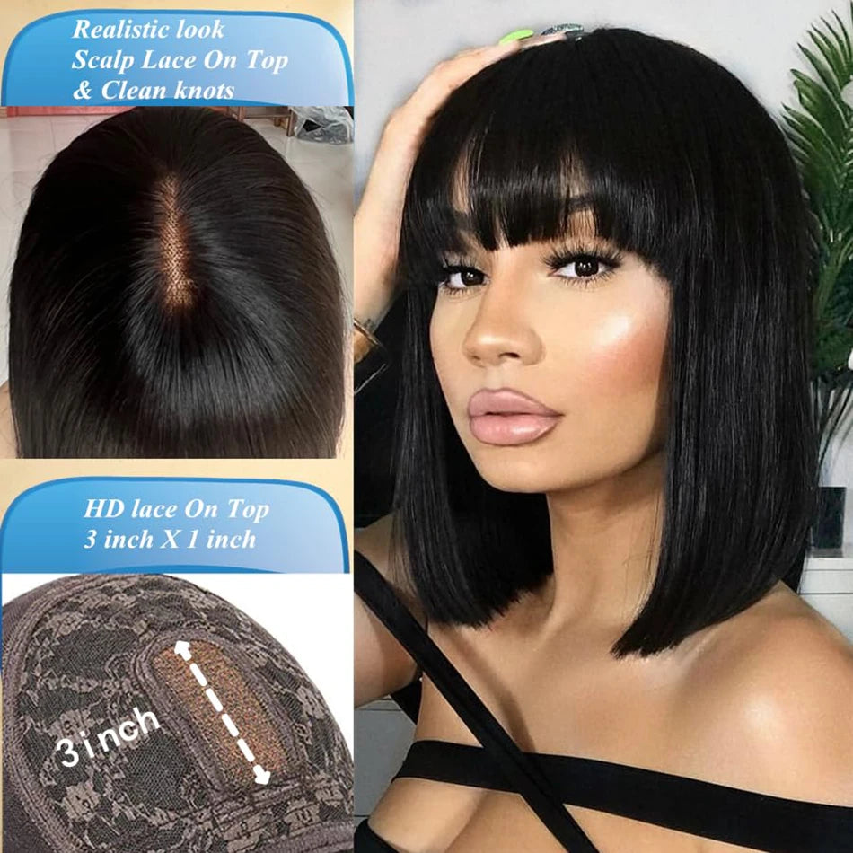 Wiggogo Straight Lace Hair Wig