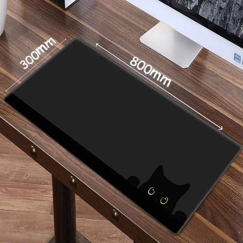 Kawaii Black Kitten Mousepad