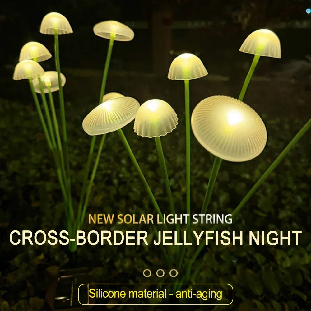 Solar Jellyfish Mushroom Fairy Lights