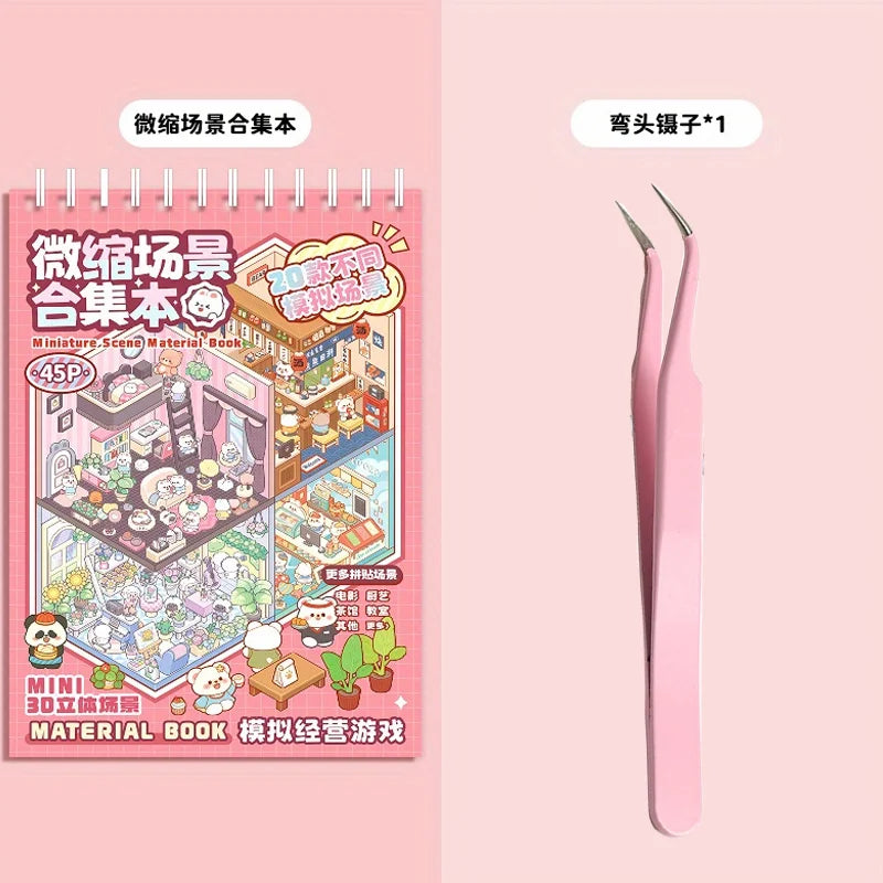 Cartoon Landscape Sticker Book