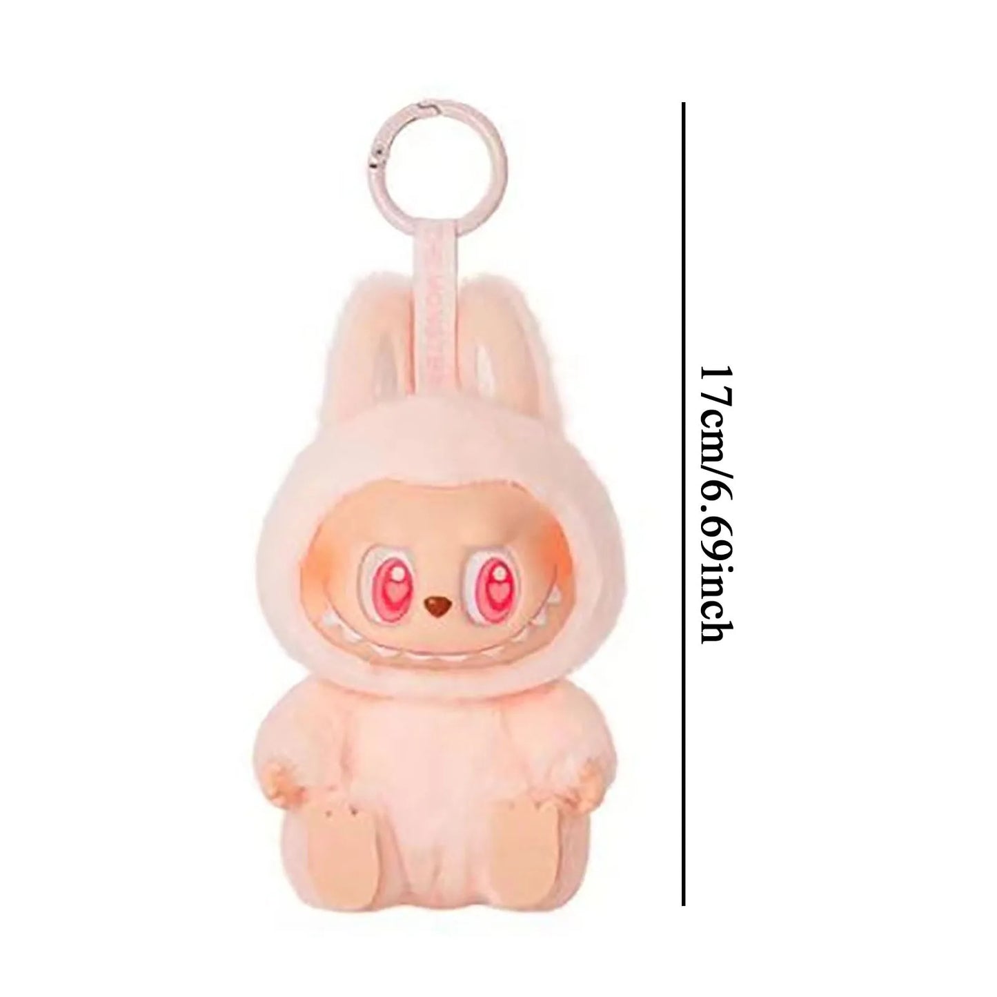 Labubu 2.3 Flocking Pendant Keychain