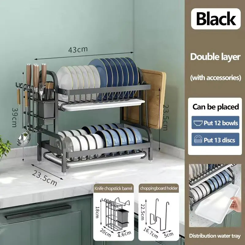 2-Tier Dish Drying Rack