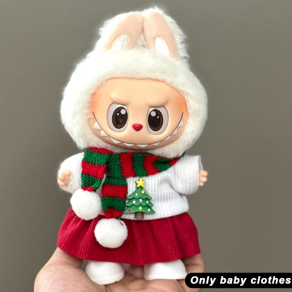 Labubu Plush Christmas Outfit Set