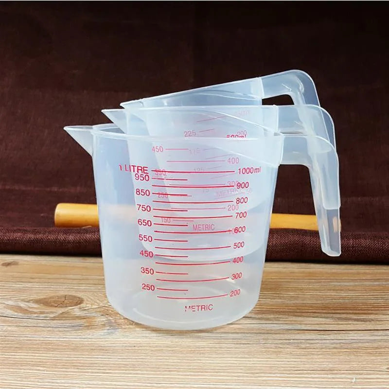 3pcs Plastic Baking Measuring Cups