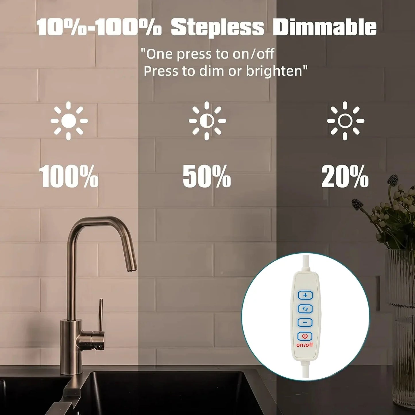 LED Under Cabinet Lighting USB Plug