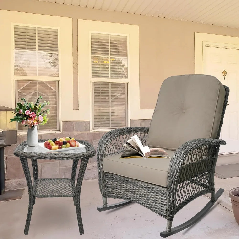 Outdoor Wicker Rocking Chair