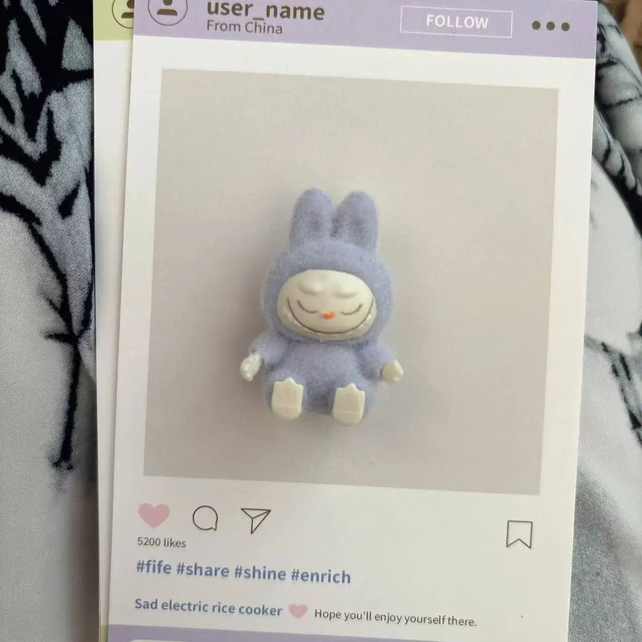 Mini Labubu Sitting Posture Action Figure Dolls