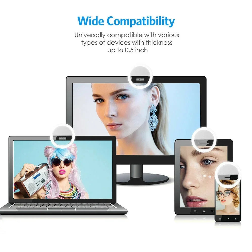 USB Rechargeable LED Selfie Ring