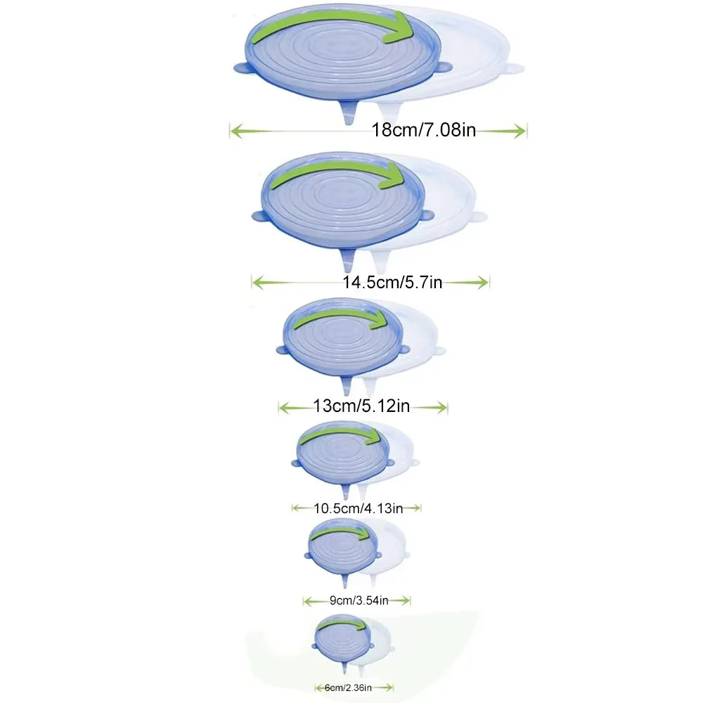 Silicone Stretch Fresh-Keeping Cover Set