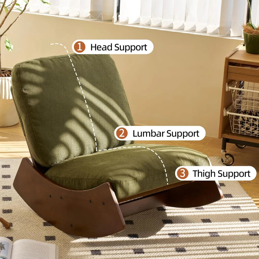 Nursery Corduroy Rocking Accent Chair