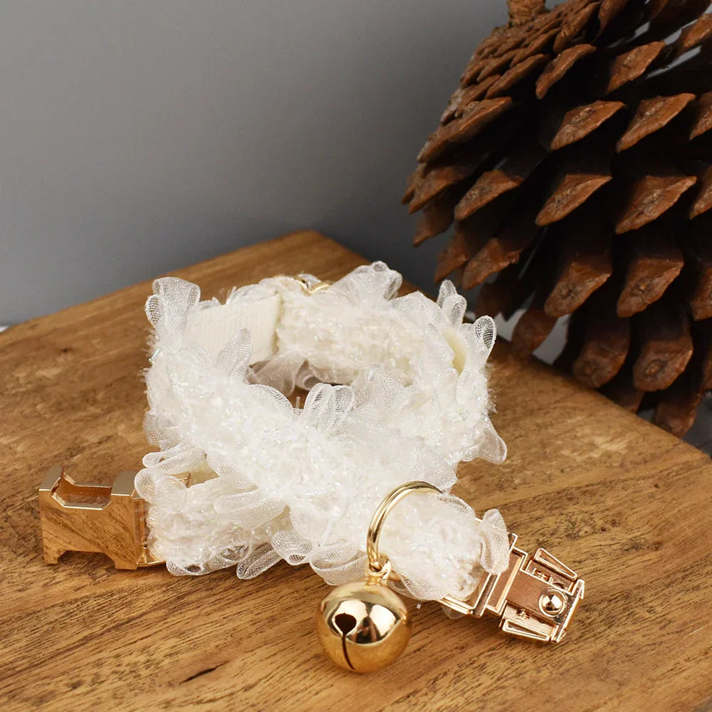 Personalized Lace Cat Adjustable Collar