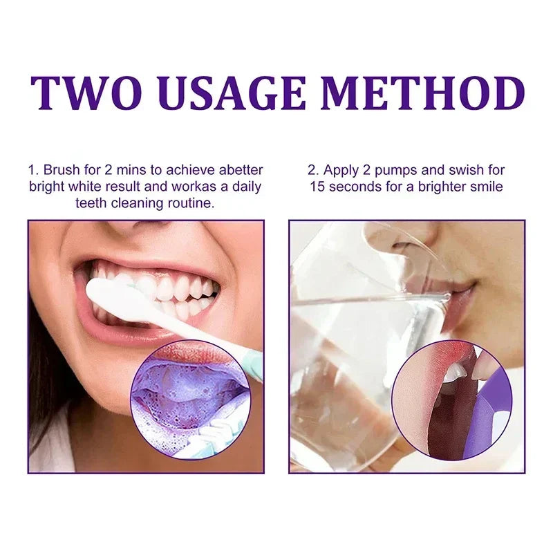 V34 Teeth Whitening Mousse Toothpaste