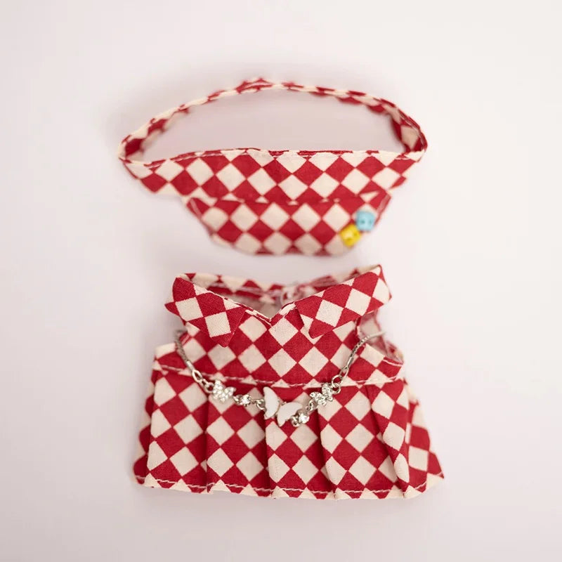 Yoocour Labubu Checkerboard Tennis Outfit