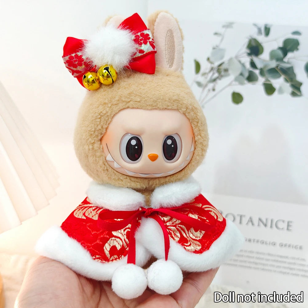 Labubu Plush Christmas Outfit Set
