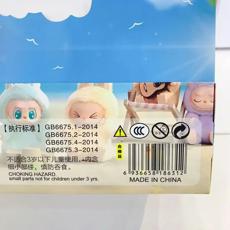 12pcs New Labubu Blind Box Cartoon Flocking Hand-Made Dolls