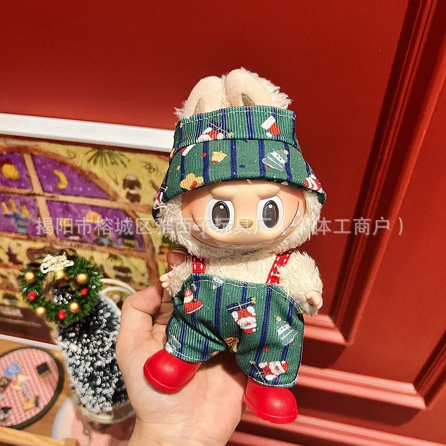 Labubu Santa & Snowman Outfit