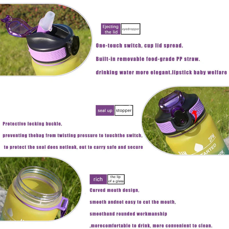 Colorful Plastic Water Bottle For Gym