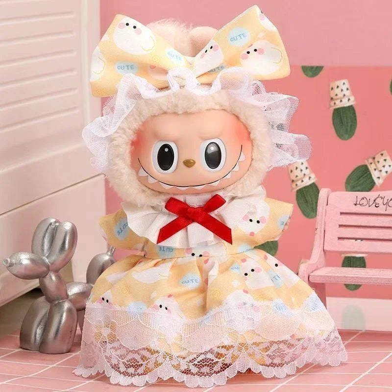 Labubu 17cm Baby Doll Dress Set