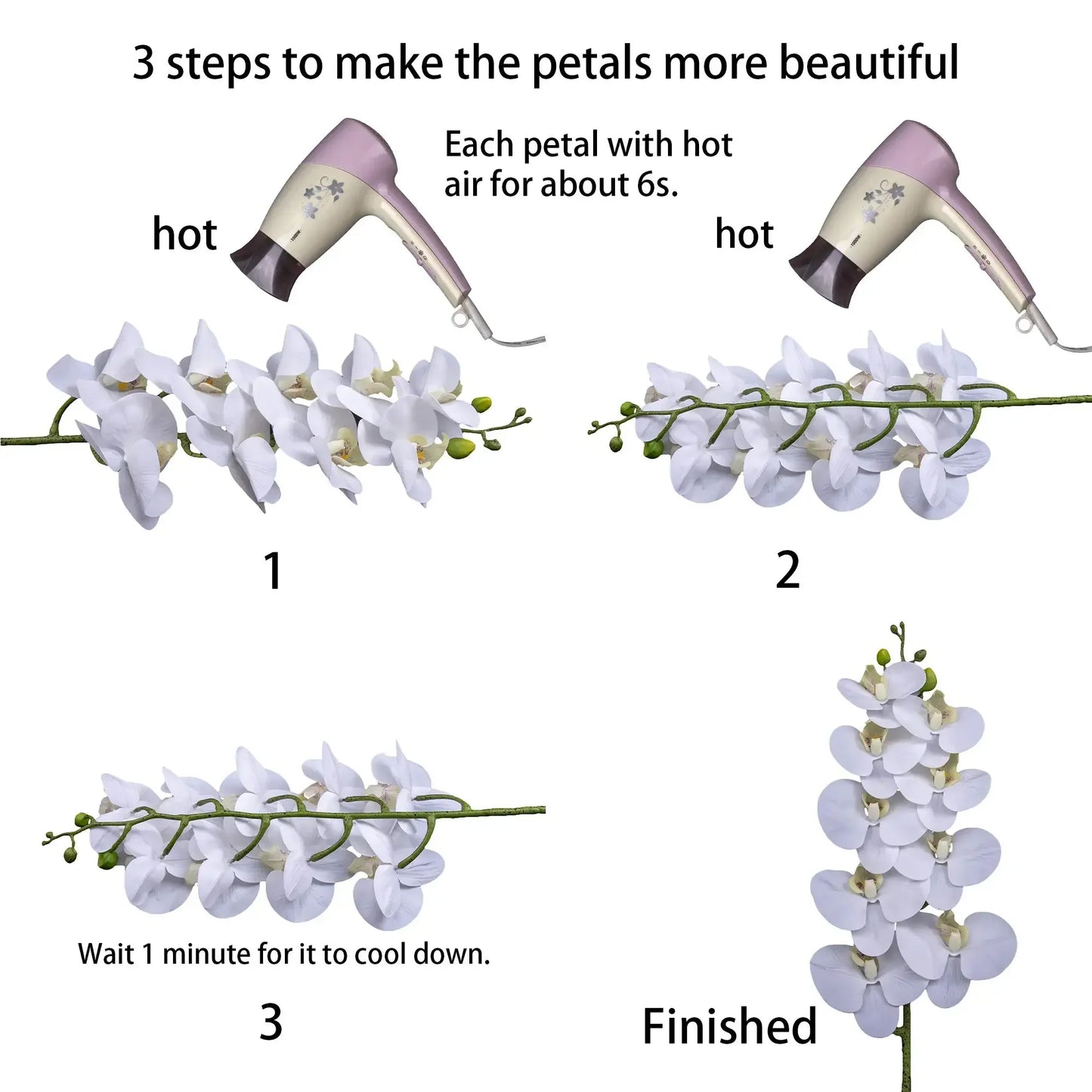 Artificial Orchid Flower Stems