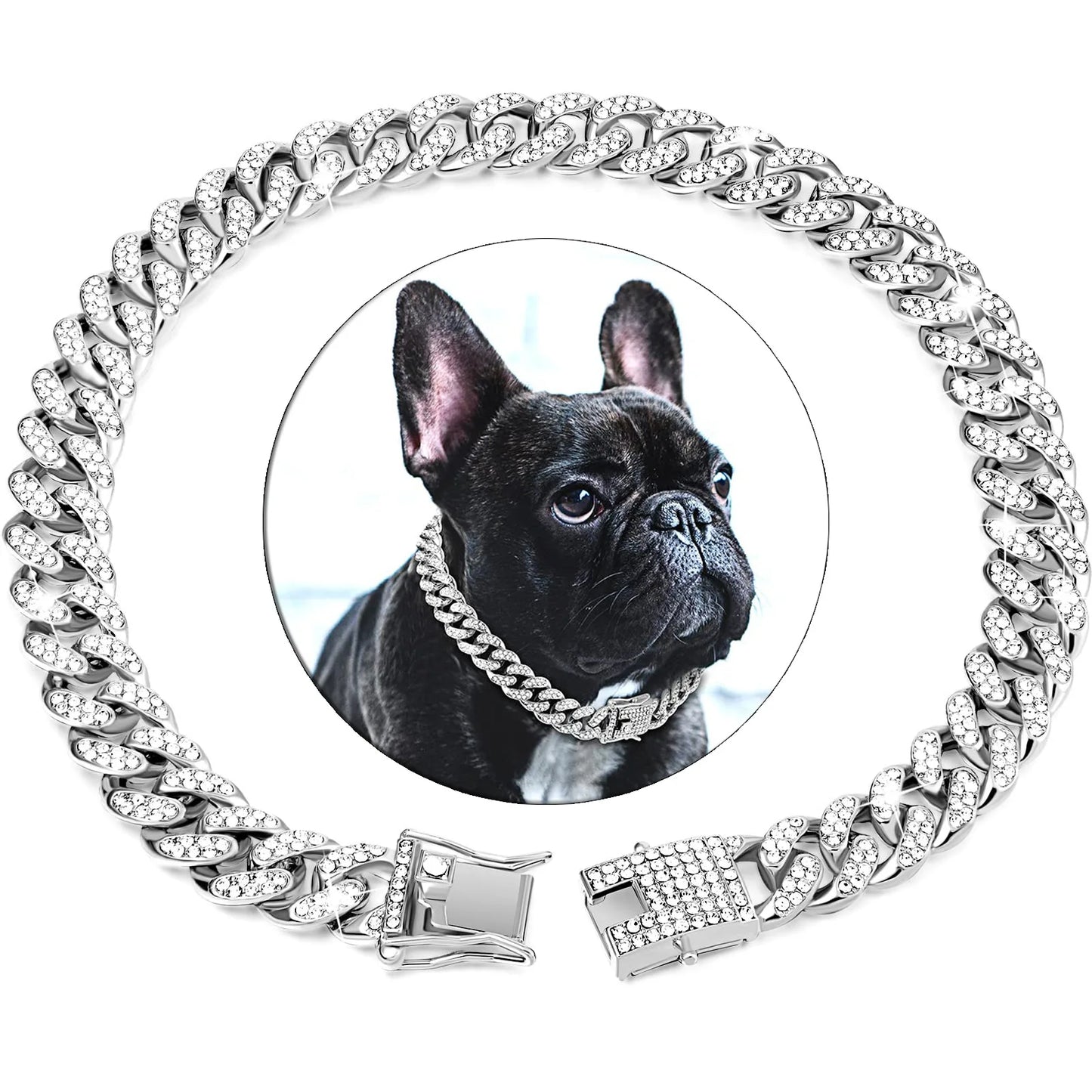 Diamond Cuban Link Pet Collar
