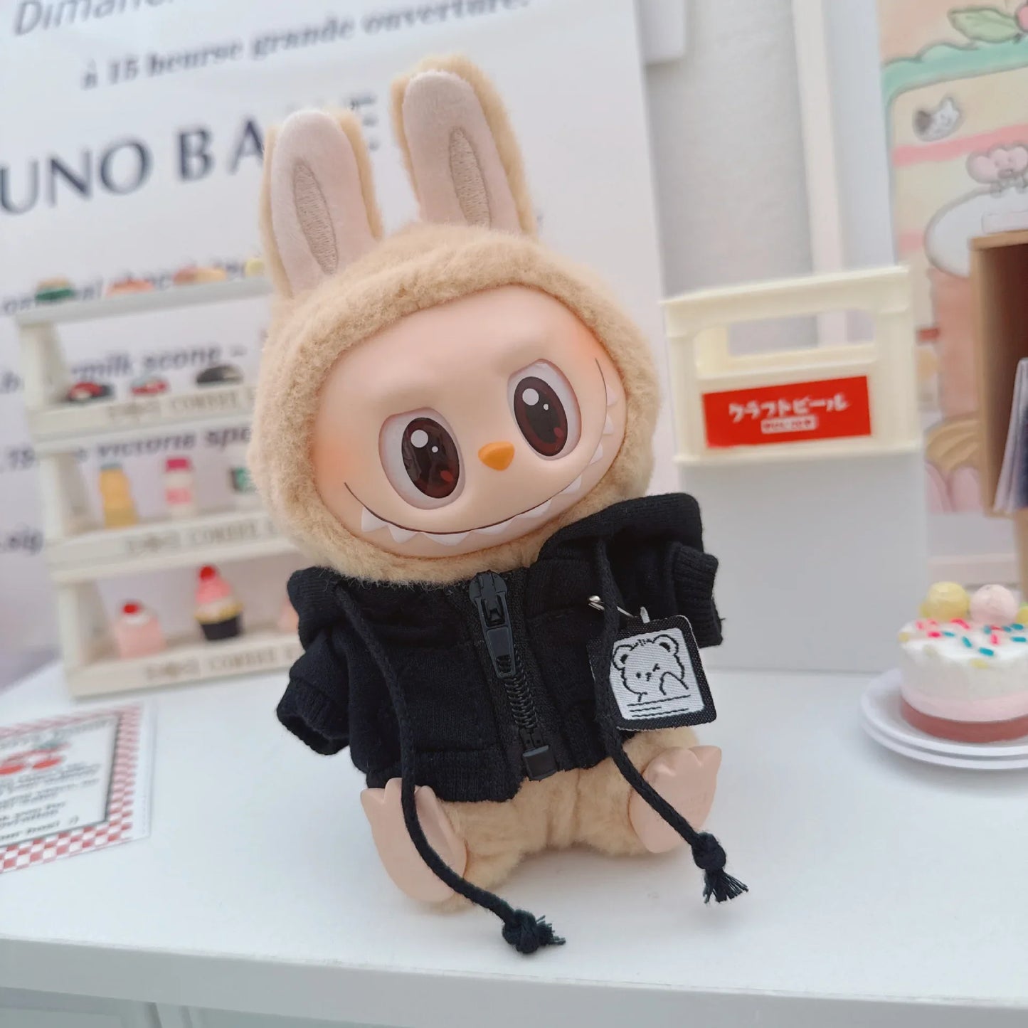 BULINBULIN Labubu Hoodie Pendant Outfit Set