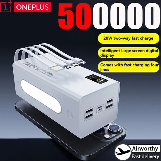 ONEPLUS 500000mAh 120W Power Bank